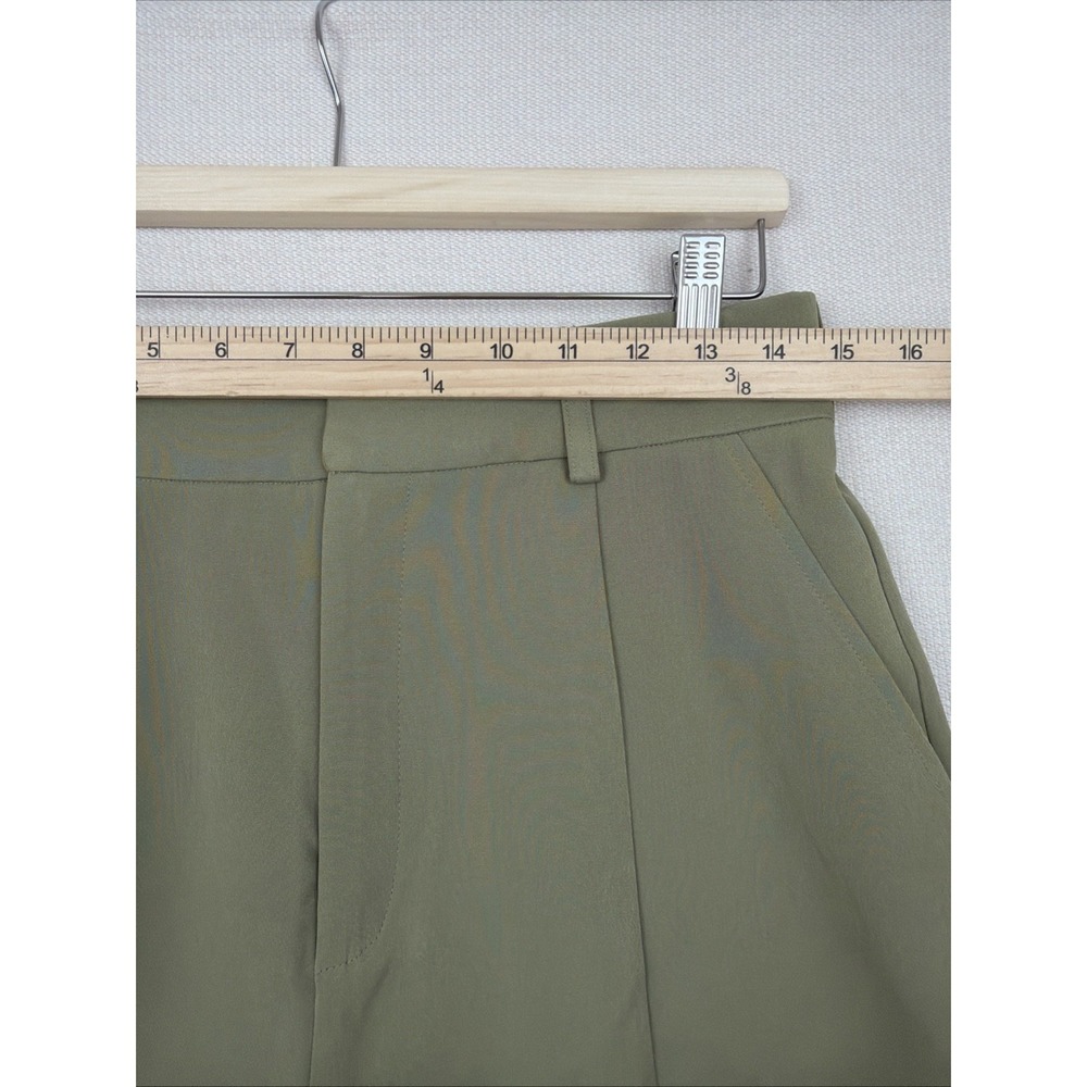 Walter Baker Women's Savannah Short Army L Pleated Preppy Elastic Waist in Back - Picture 5 of 12